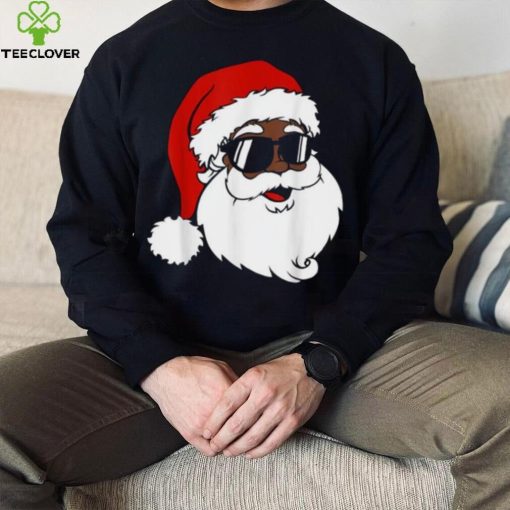 Black Funny Santa Claus Sunglasses Christmas Xmas Boy Girl Shirt