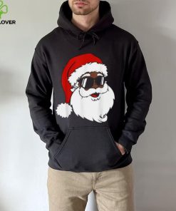 Black Funny Santa Claus Sunglasses Christmas Xmas Boy Girl Shirt