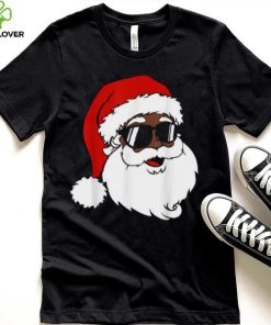 Black Funny Santa Claus Sunglasses Christmas Xmas Boy Girl Shirt