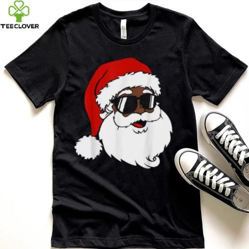 Black Funny Santa Claus Sunglasses Christmas Xmas Boy Girl Shirt