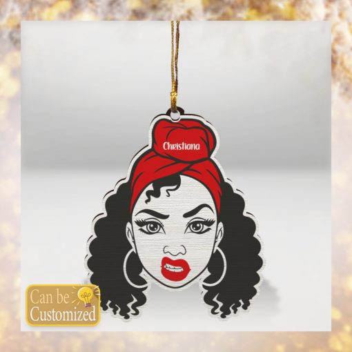 Black Girl Dope Personalized Ornament