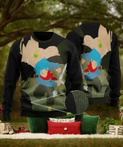 Black Goku & Future Trunks Flat Art Ugly Sweater