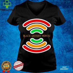 Black History Month wifi shirt