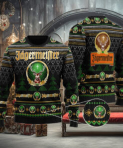 Black Jagermeister Christmas Ugly Sweater