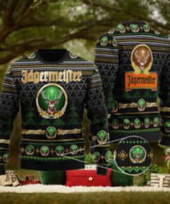 Black Jagermeister Christmas Ugly Sweater