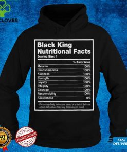 Black King Nutritional Fact Tshirt Black History T Shirt