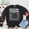Black King Nutritional Facts Shirt