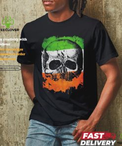 Black Label Society Irish Flag Skull T shirts