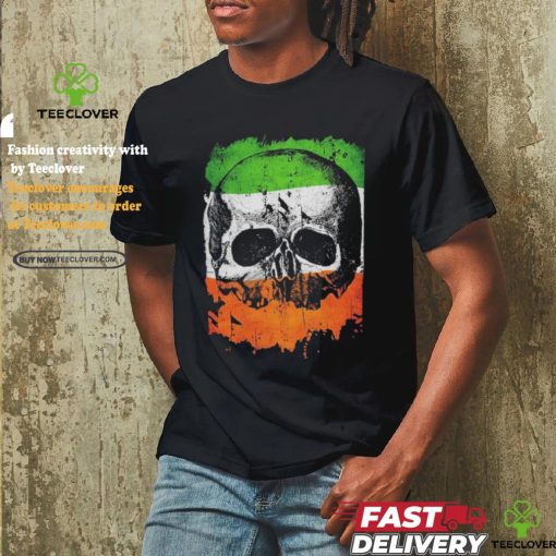 Black Label Society Irish Flag Skull T shirts