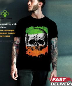 Black Label Society Irish Flag Skull T shirts