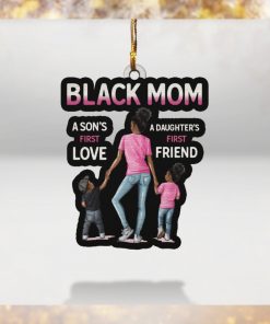 Black Mom A Son's First Love Ornament