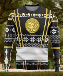 Black Ninja Mighty Morphin Power Rangers Custom Ugly Sweater 3D Gift For Men And Women