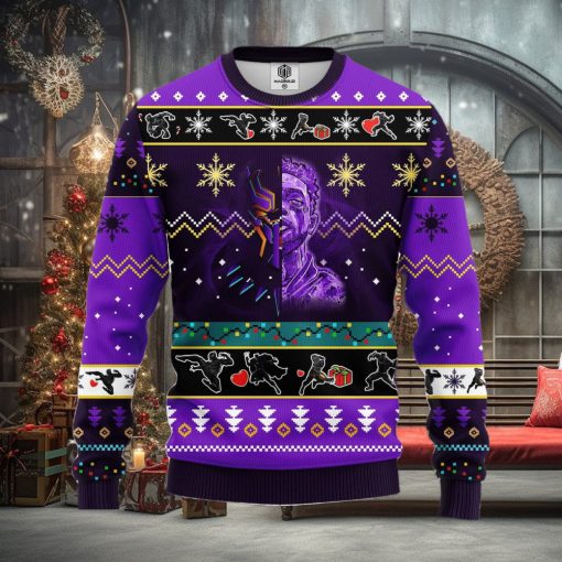 Black Panter Ugly Christmas Sweater Pupple Ideas For Men Women