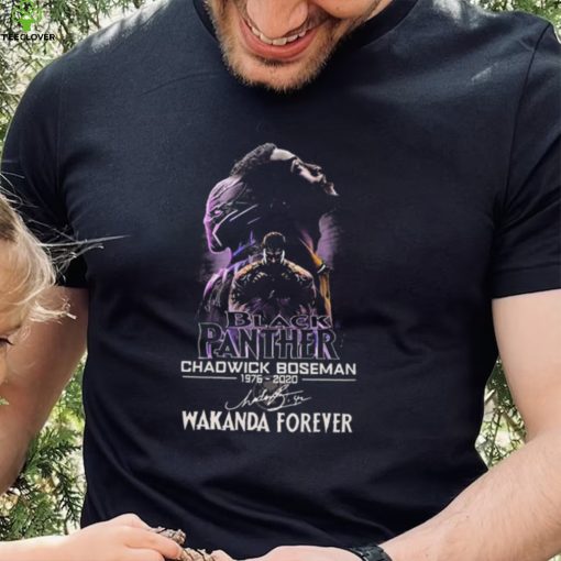 Black Panther Chadwick Boseman 1976 2020 Wakanda Forever Signature Shirt