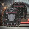 Lovely Gold Elephant Black Ugly Christmas Sweater