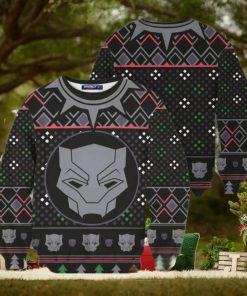 Black Panther Mask Wakanda Marvel Ugly Christmas Sweater