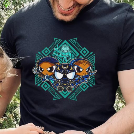 Black Panther Wakanda Forever Pantherpuff girls forever chibi hoodie, sweater, longsleeve, shirt v-neck, t-shirt