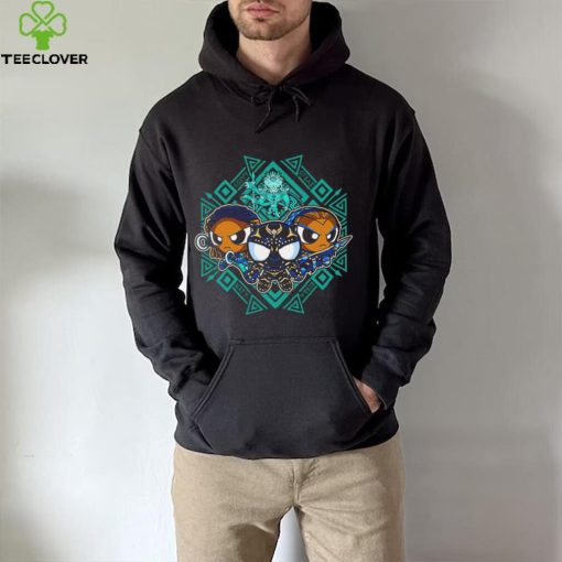 Black Panther Wakanda Forever Pantherpuff girls forever chibi hoodie, sweater, longsleeve, shirt v-neck, t-shirt