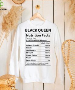 Black Queen Nutrition Facts Shirt