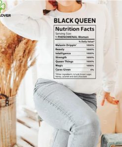 Black Queen Nutrition Facts Shirt