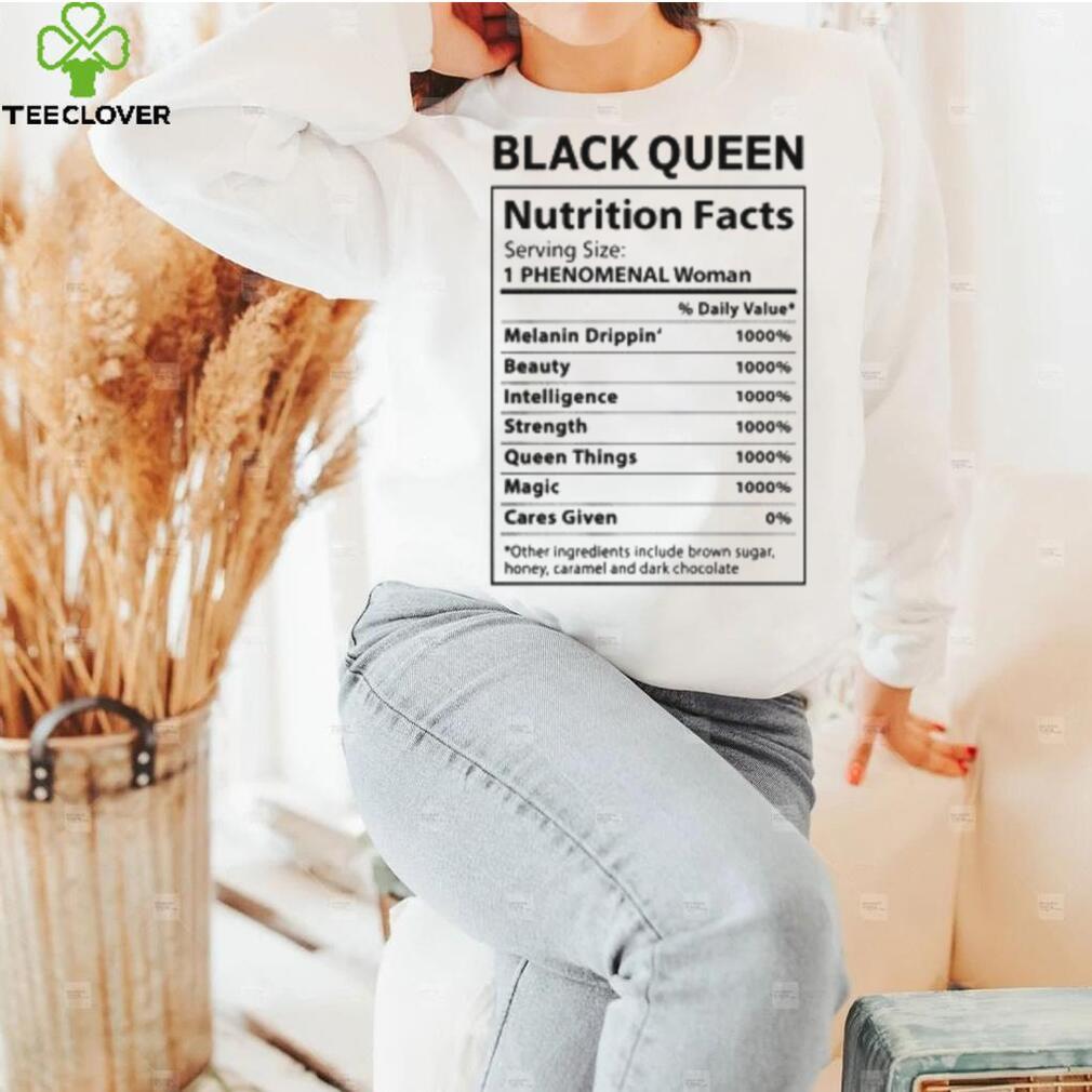 Black Queen Nutrition Facts Shirt Black Queen Nutrition Facts Shirt