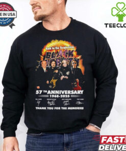 Black Sabbath 57th Anniversary 1968 2025 Thank You For The Memories Signatures T Shirt