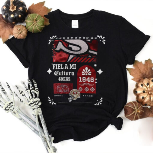 Black San Francisco 49ers Latino Heritage Month T Shirt