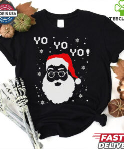 Black Santa Yo Yo Yo shirt