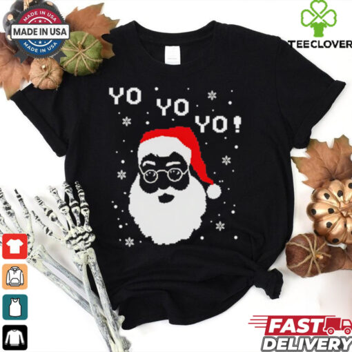Black Santa Yo Yo Yo shirt