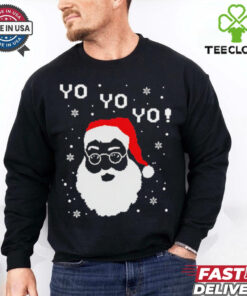 Black Santa Yo Yo Yo shirt