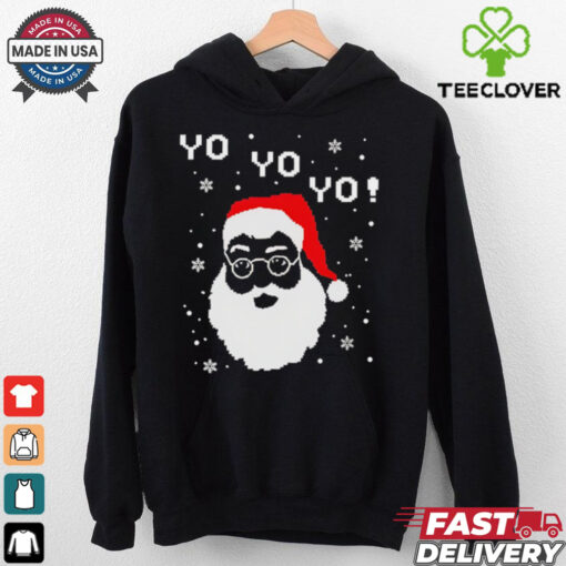 Black Santa Yo Yo Yo shirt