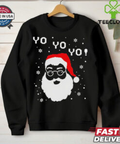 Black Santa Yo Yo Yo shirt