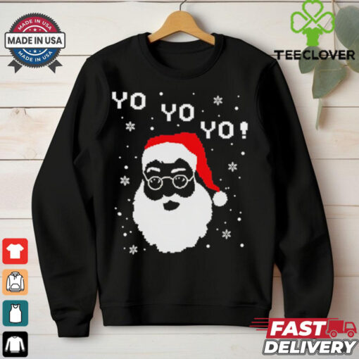 Black Santa Yo Yo Yo shirt