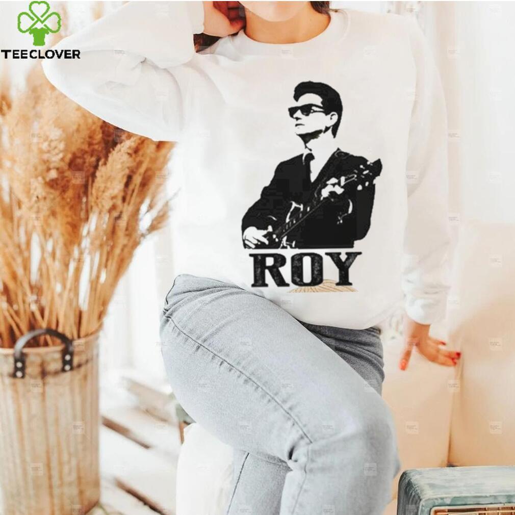 Black Stencil Music Guitarist Roy Orbison Shirt Black Stencil Music Guitarist Roy Orbison Shirt