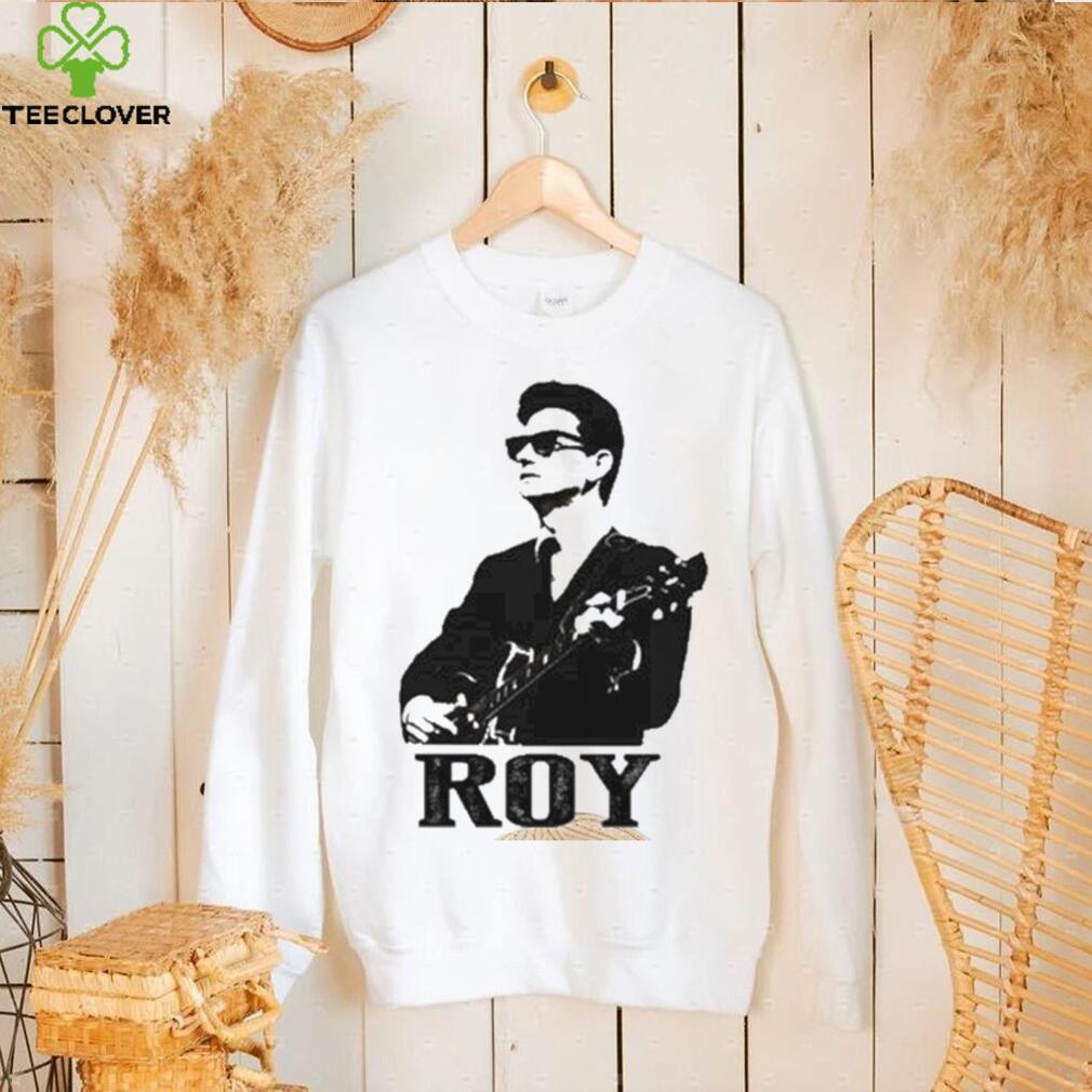 Black Stencil Music Guitarist Roy Orbison Shirt Black Stencil Music Guitarist Roy Orbison Shirt