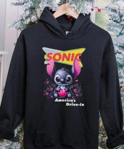 Black Stitch hug heart Sonic America’s Drive In shirt