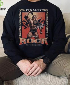 Black The Rock Come Back T Shirt