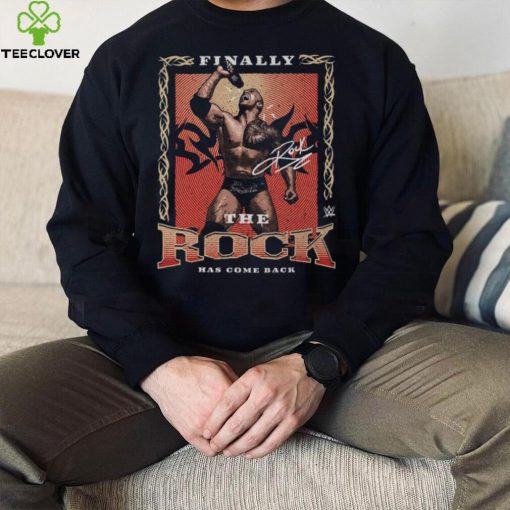 Black The Rock Come Back T Shirt