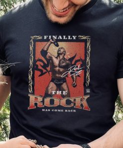 Black The Rock Come Back T Shirt