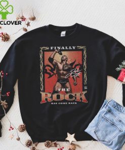 Black The Rock Come Back T Shirt