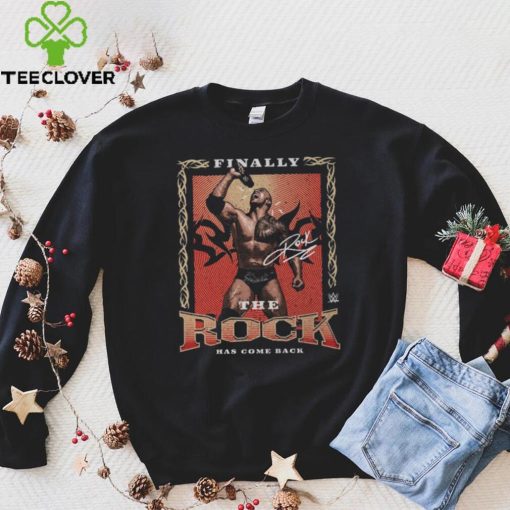 Black The Rock Come Back T Shirt