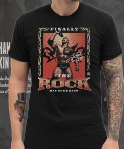 Black The Rock Come Back T Shirt