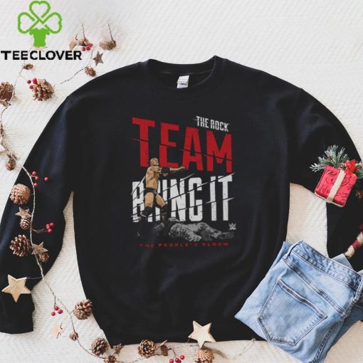 Black The Rock Team Bring It T Shirt
