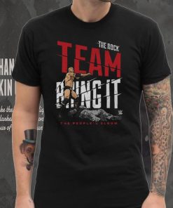 Black The Rock Team Bring It T Shirt