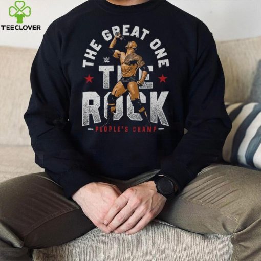 Black The Rock The Great One T Shirt