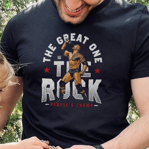 Black The Rock The Great One T Shirt