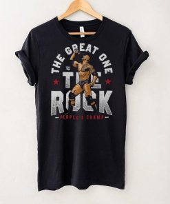 Black The Rock The Great One T Shirt