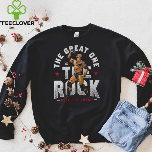 Black The Rock The Great One T Shirt