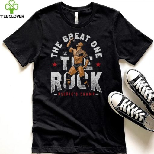 Black The Rock The Great One T Shirt