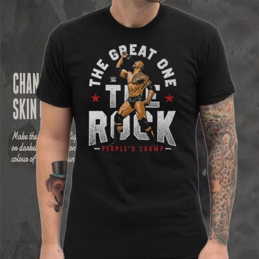 Black The Rock The Great One T Shirt